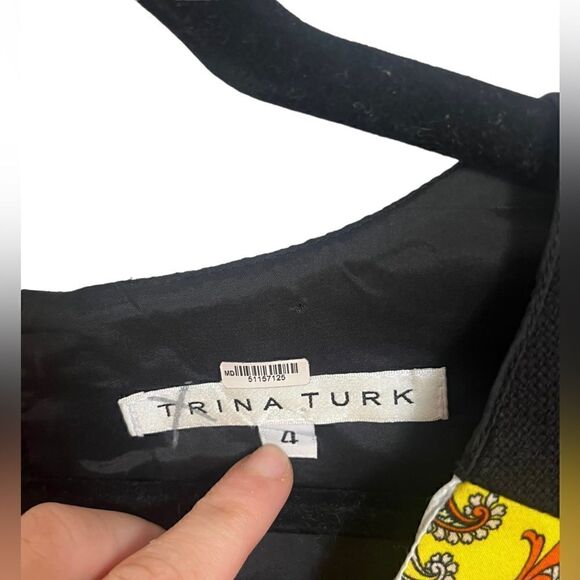 Trina Turk Paisley Angeline Dress Size 4 - Picture 6 of 7